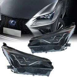 2pc Car LED Headlights For Lexus NX 2015-2021 Accessories NX200 NX300 Headlights Plug and Play Modified Front Light Assembly