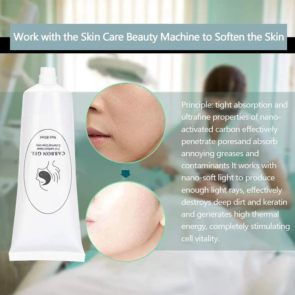 80ML Carbon Peel Cream Gel for Skin Rejuvenation Black Doll,Facial Skin Deep Cleaning with Carbon Gel Nano Activated Carbon for