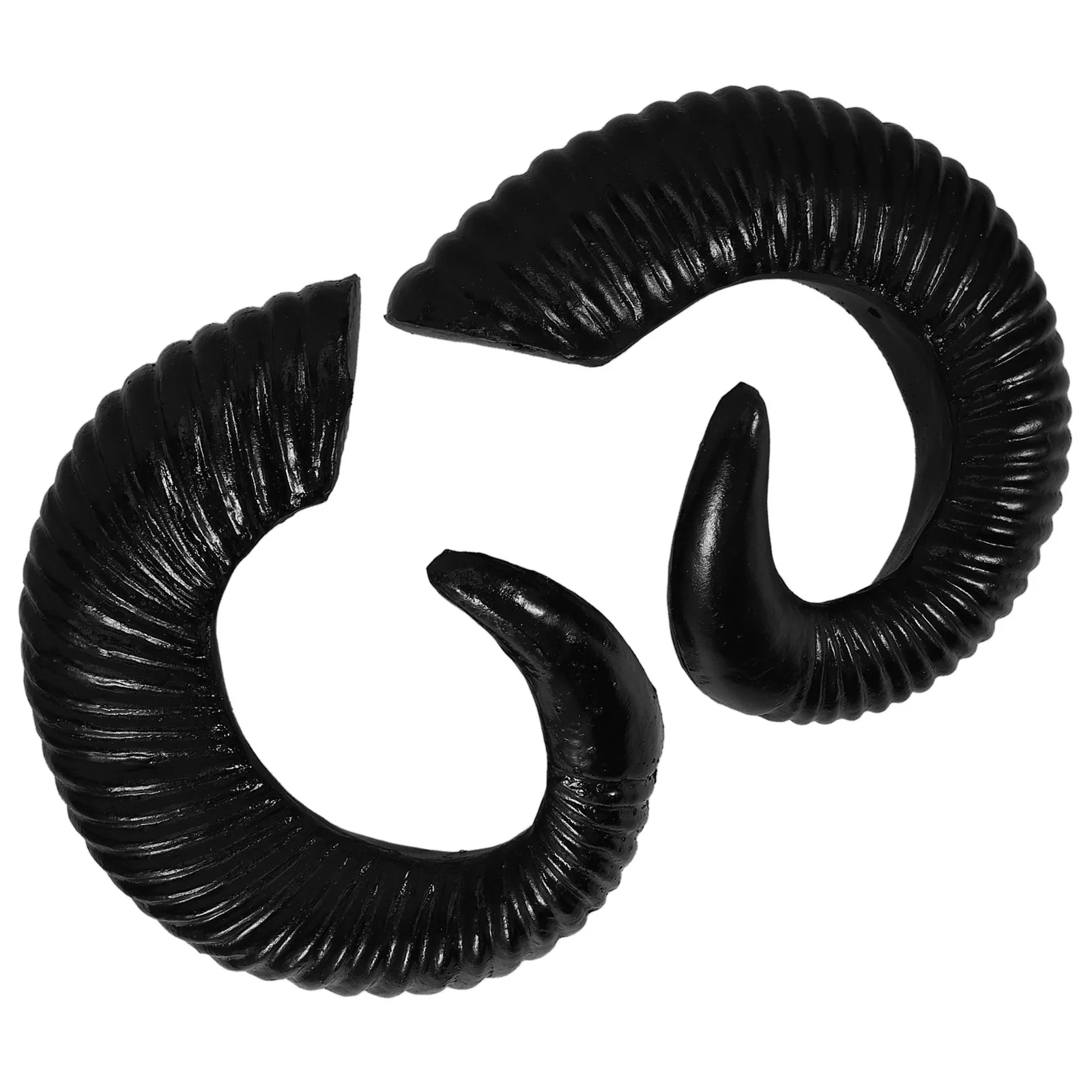 

Simulation Sheep Horns DIY Headband 22CM Black Hair Decors Halloween Party Costume Goat Horns Headdress Accessories
