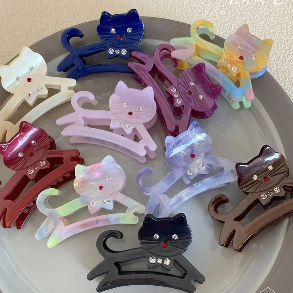 Cute Cat Shape Hair Claw Clips for Women Shark Clip Hairclip Girl Hairpin Crab Barrette Clamp Hair Accessories