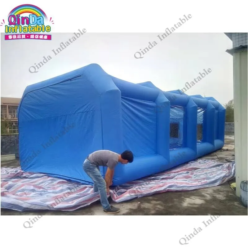 32.8Ft Inflatable Car Painting Tent Carbon Filter Spray Booth Cheap Spray Paint Booth Used Spray Booth For Sale