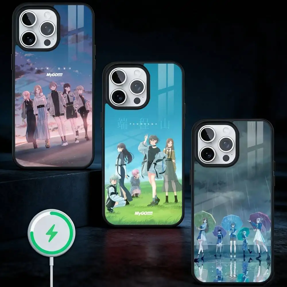 

BanG Dream M-Mygo Phone Case For iPhone17,16,15,14,13 Plus,Pro Max Magnetic For Magsafe Wireless Charging