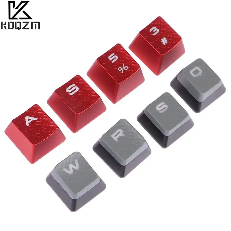 

Keycaps For Mechanical Keyboard Mechanical Keyboard K70RGB Original Keycap Silver Red