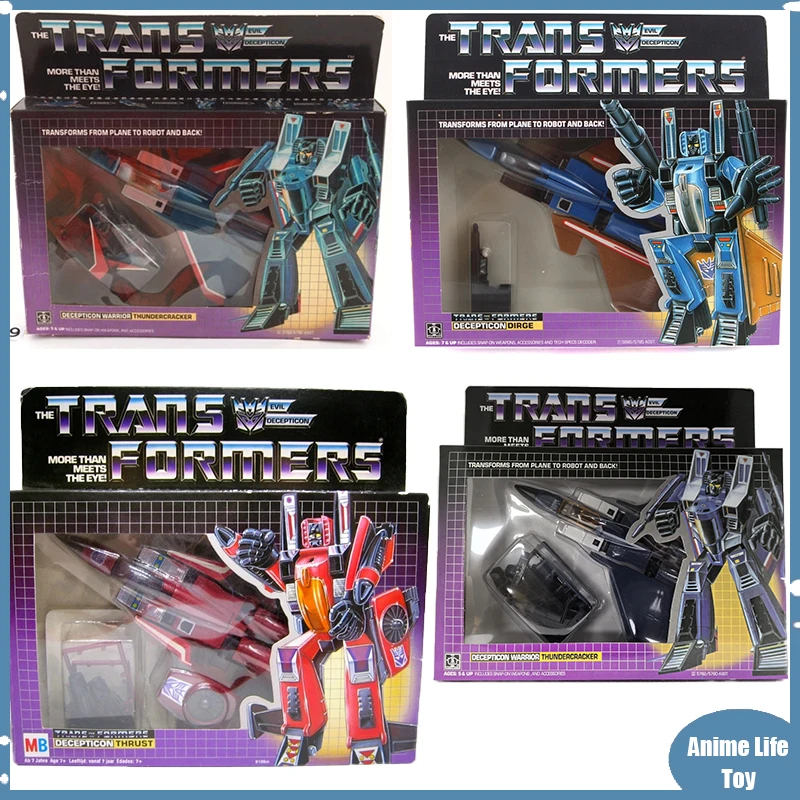 

Transformetion G1 Reissue KO Diger Ramjet Skywarp Thundercracker Starscream Thrust Action Figure Toy Gift Collection Deformation