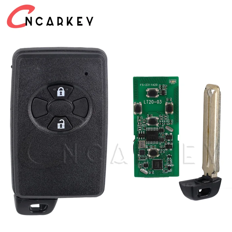 For Toyota Auris Rav4 2006 2007 2008 2009 2010 2011 Auto Remote Key 312Mhz 4D-67 Chip 271451-0500 2 Buttons Smart Remote Car Key