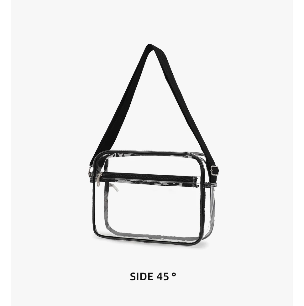 TINYAT Damen-Umhängetasche aus PVC-Material, transparent, wasserdicht, leicht, Umhängetasche, Konzert, Stadionveranstaltungen, Patry, Brusttasche – Detail 19
