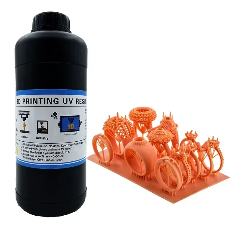 

1000g Liquid Photopolymers UV Castable Resins Jewelry 3d Printer Resins for Jewelry Castings