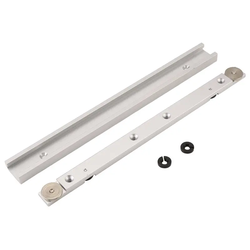 [NEW!A08R】 T Track Miter Bar Slider,Aluminium Alloy Miter Bar,Jig And Fixture Bar Slider Table Saw Gauge Rod Wiith Chute