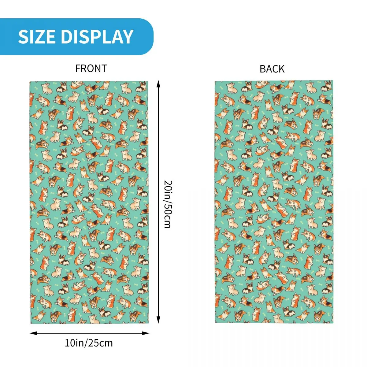 Custom Jolly Corgis Winter Headband Neck Warmer Women Men Hiking Cycling Tube Scarf Face Bandana Gaiter - Image 6
