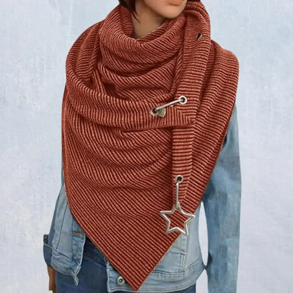

Autumn Winter Woman Scarf All Match Stripe Stars Pendant Winter Shawls Finish Shawl The Four Seasons Design Warm Fashion Print
