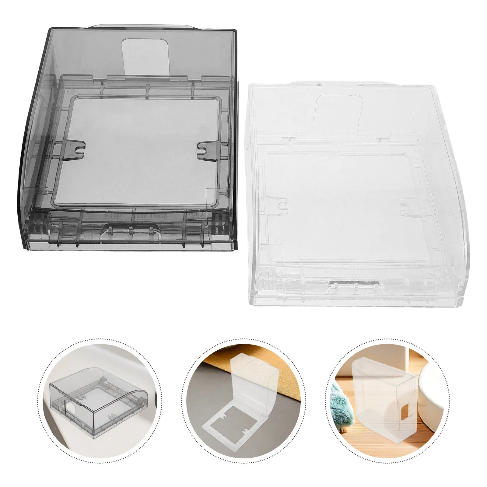 

Водонепроницаемый корпус для электрических розеток, 4 шт.: Корпус из АБС-пластика типа 86 с прозрачной крышкой для использования на улице, в ванной комнате, на кухне.