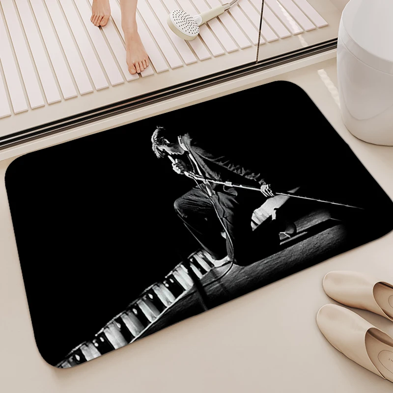 

Custom Mat A-Elvis Presleys Washable Non-slip Kitchen Mats Entrance of House Interior Mat Room Rug Aesthetic Carpet for Bedroom
