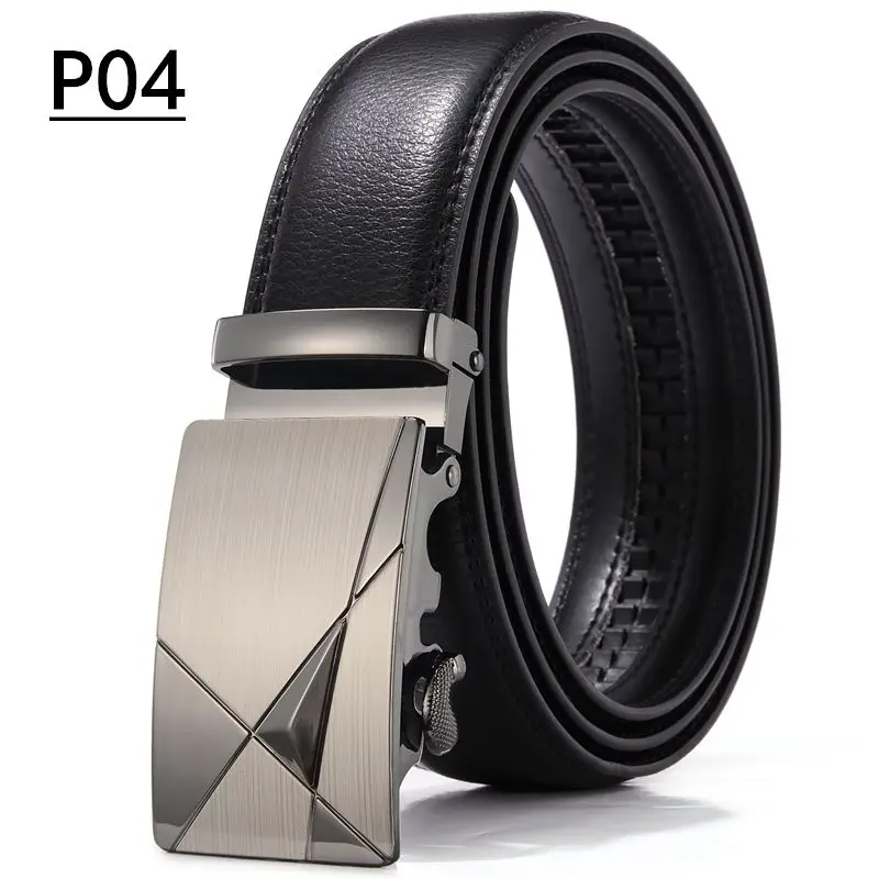 3.5cm Automatic Buckle Belt For Men's And Women's Business Leisure High-Quality Travel Shopping Slim Fit Black Loose Pants Belt