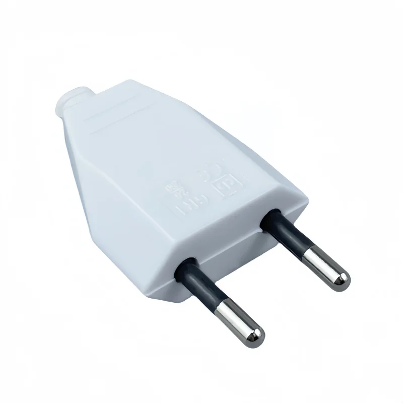 4.0mm EU Plug Adapter Male Replacement Outlets Rewireable Schuko Electeical Socket Europea AC Power Extension Cable Rewire Plug