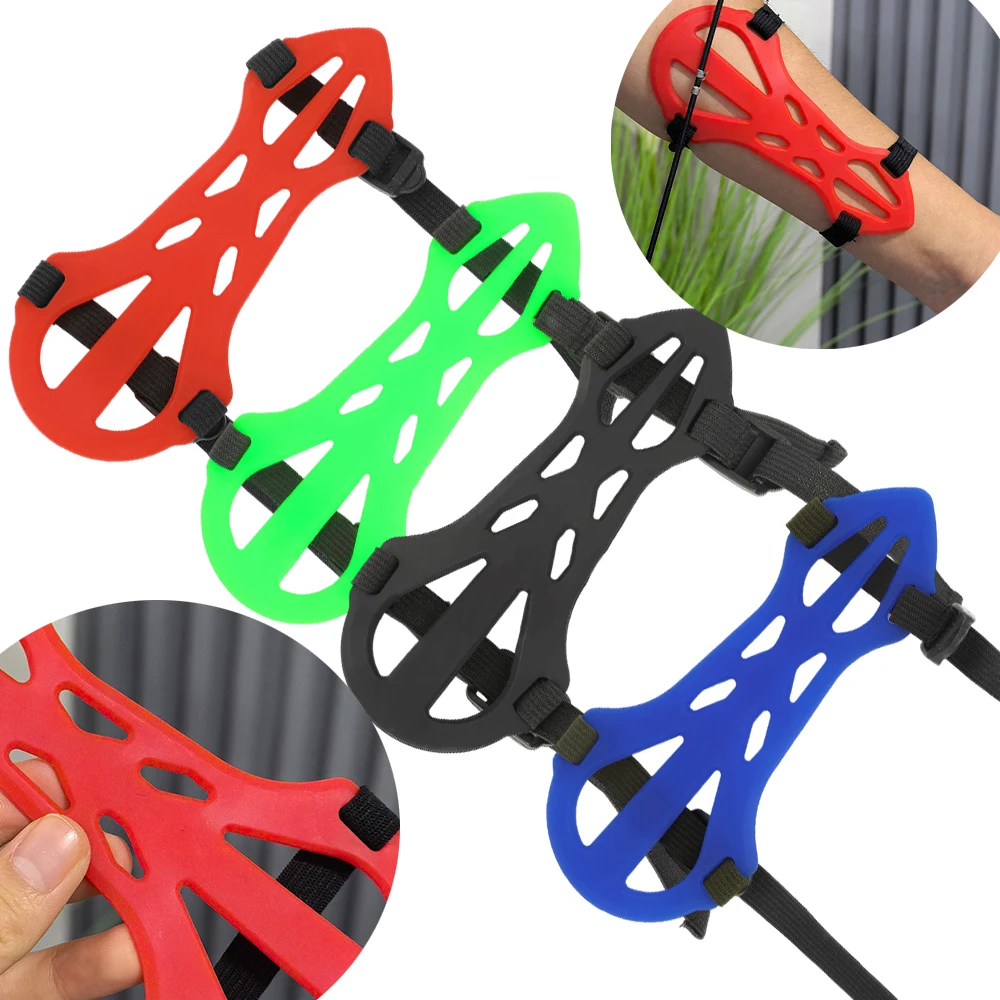

‌High Quality Silicone Archery Arm Guard Forearm Protector Durable Long Service Life Comfortable for Hunting Shooting Beginners