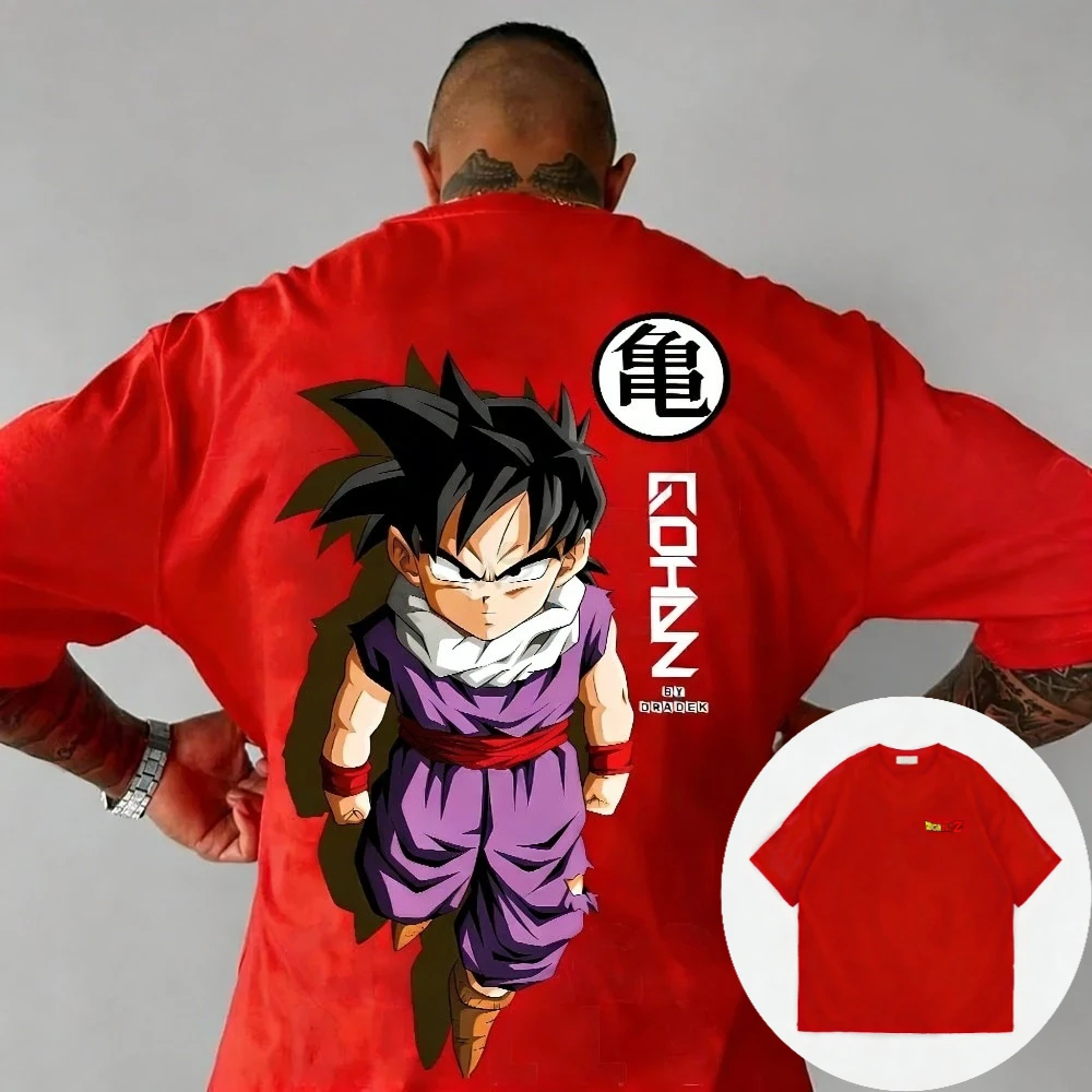 Dragon Ball Super Herren- und Damen-T-Shirts, Son Gohan Anime-T-Shirt, Sommer- und Frühlings-Punk-Kurzarm-T-Shirts für Jungen, Eltern-Kind-Outfits