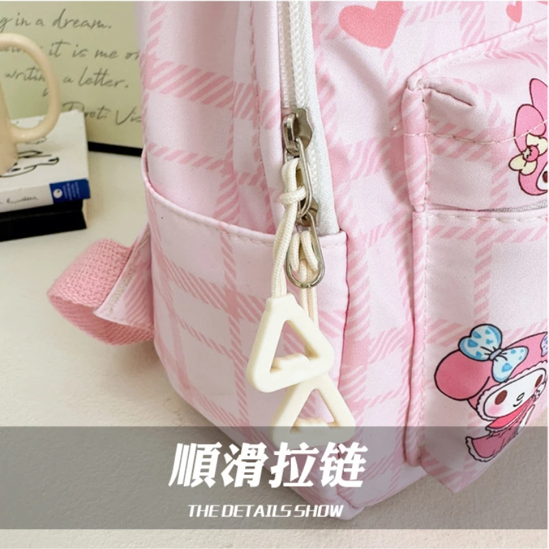 Hello Kitty Kuromi cinnamonroll เด็กน่ารักการ์ตูนอะนิเมะน้ำหนักเบาพิมพ์ลายโรงเรียนอนุบาลกระเป๋านักเรียนสำหรับเด็กชายและ tas ransel anak perempuan