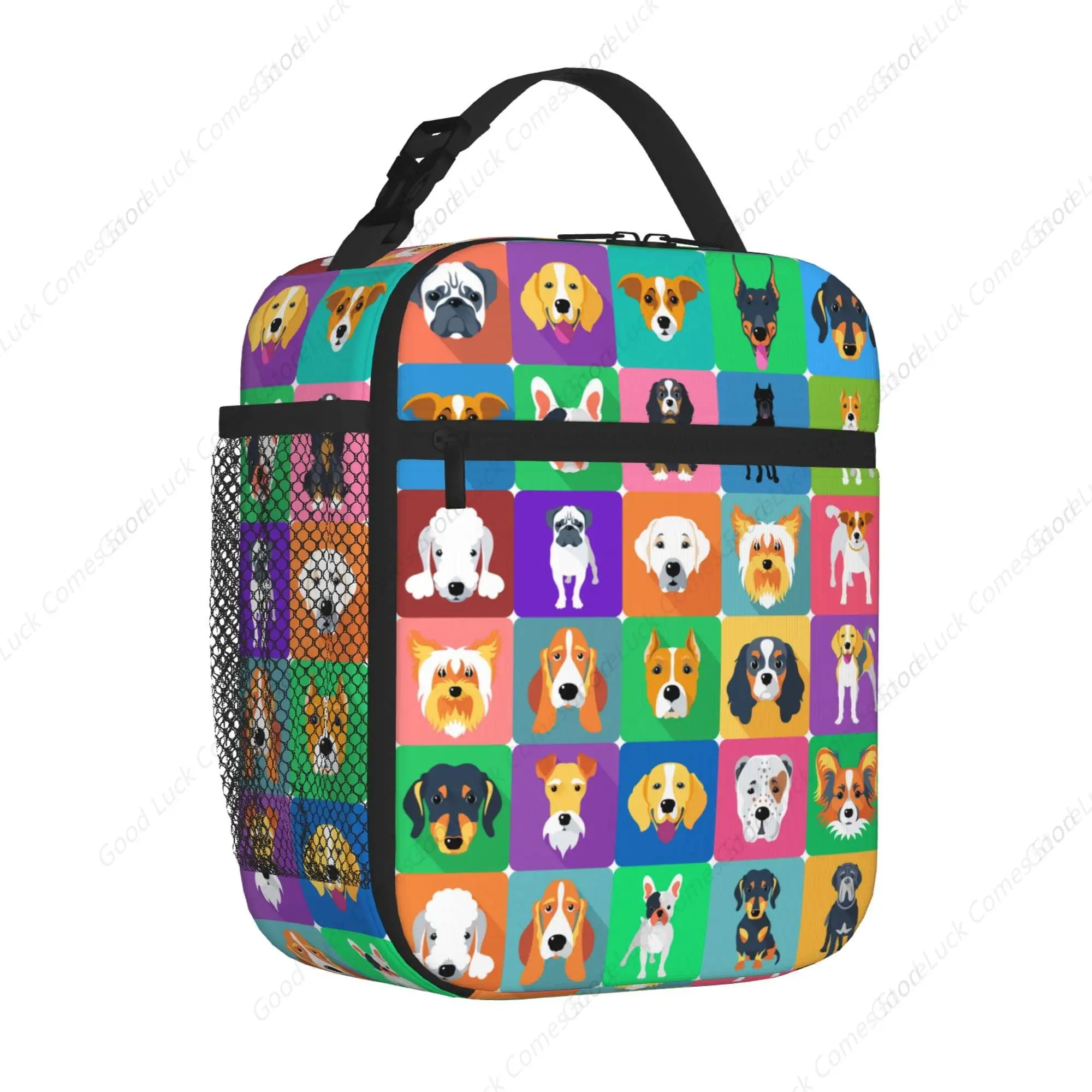 Cats Lunch Bag, Reusable Insulated Lunch Box Large Capacity Meal Tote for Kids Women Men Cooler Bag, Durability of Zippered Bag