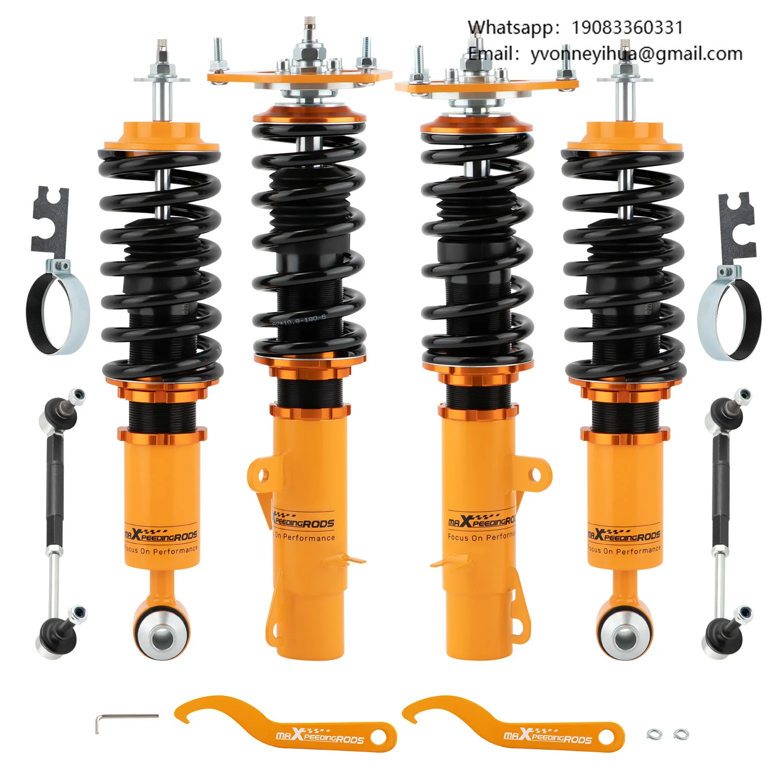 

MaXpeedingrods Coilover Suspension Shocks For Mini Clubman R55 Cooper 2007-2014 FWD