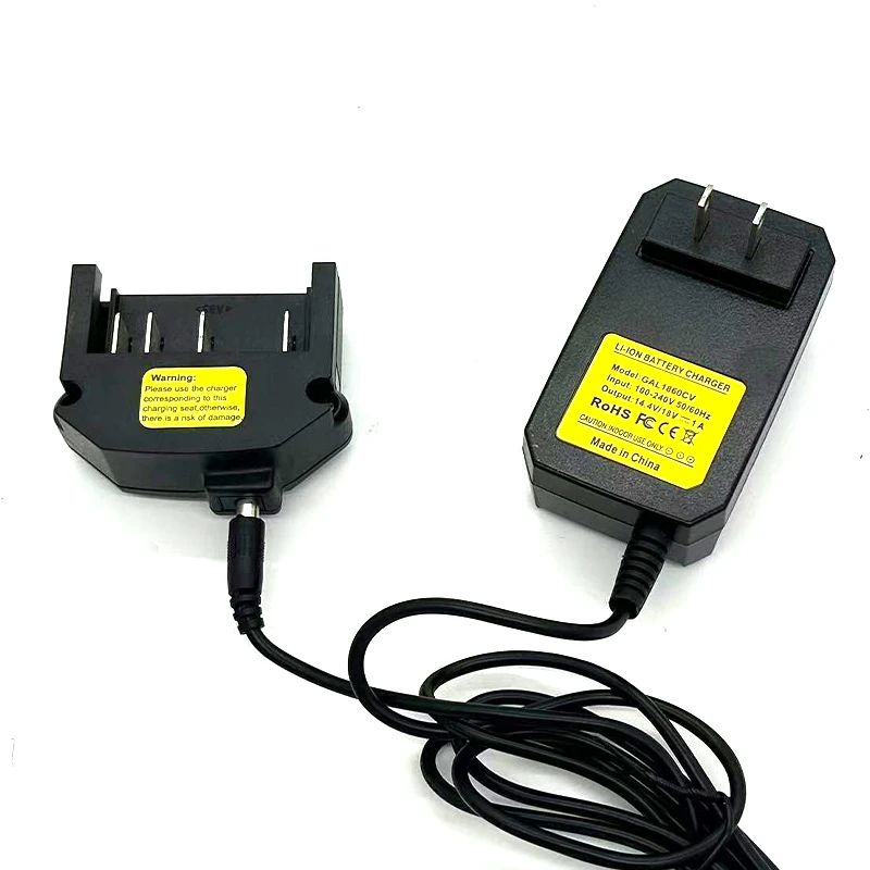 Compatible for BAT607/BAT607G 14.4–18V Li-ion Battery GAL1860CV Li-ion Battery Charger Portable Battery Charger US/UK/EU Plug