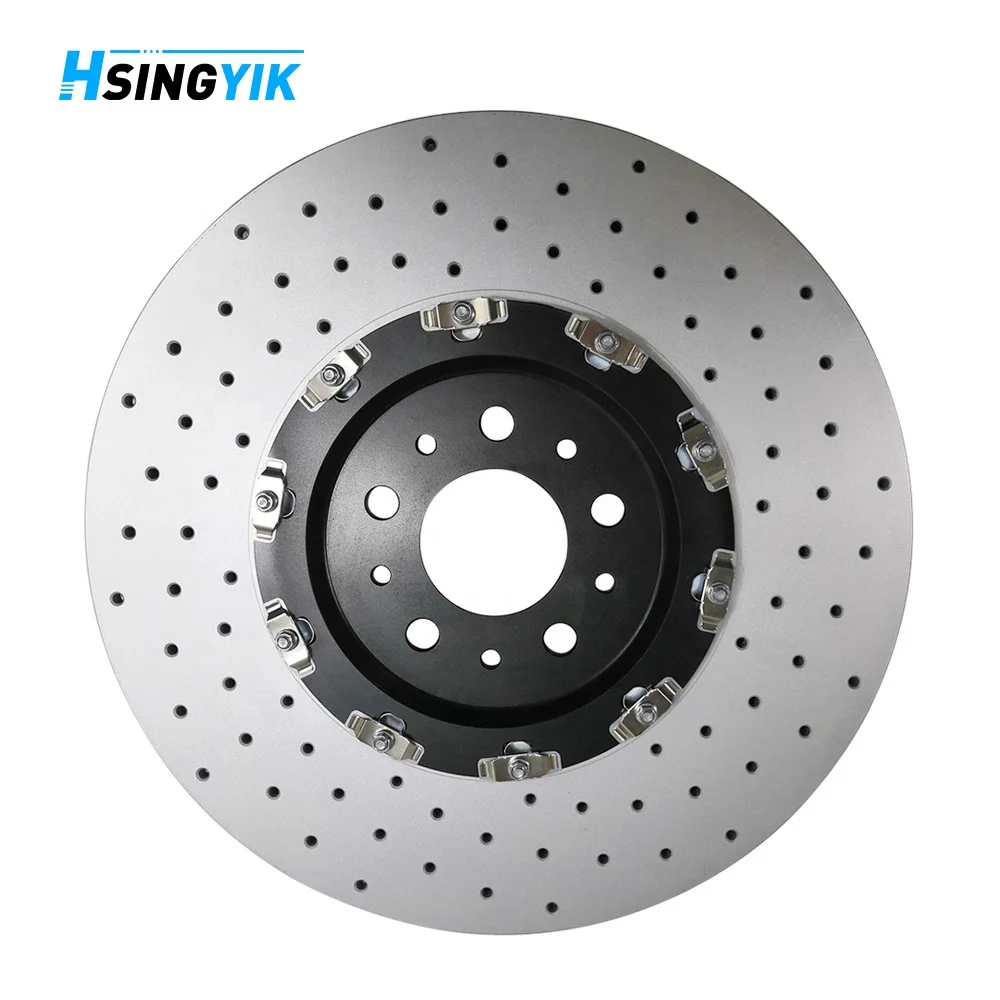 For Hsingyik Front 2-Pieces Rotor Brake Disc for Ferrari F430 380X34MM