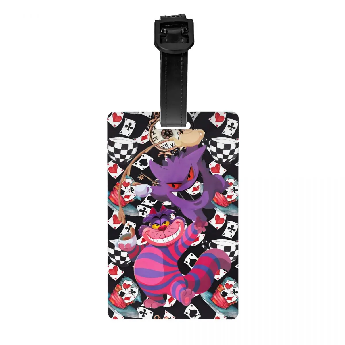 

Custom Cheshire Cat Luggage Tag for Suitcases Privacy Cover ID Label
