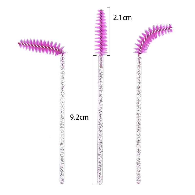 Brosse à Cils en Forme de Poulet, Tête Souple, Clip, pour les Yeux, Extension, Mascara, Baguette, Outil de Maquillage, 50 Pièces