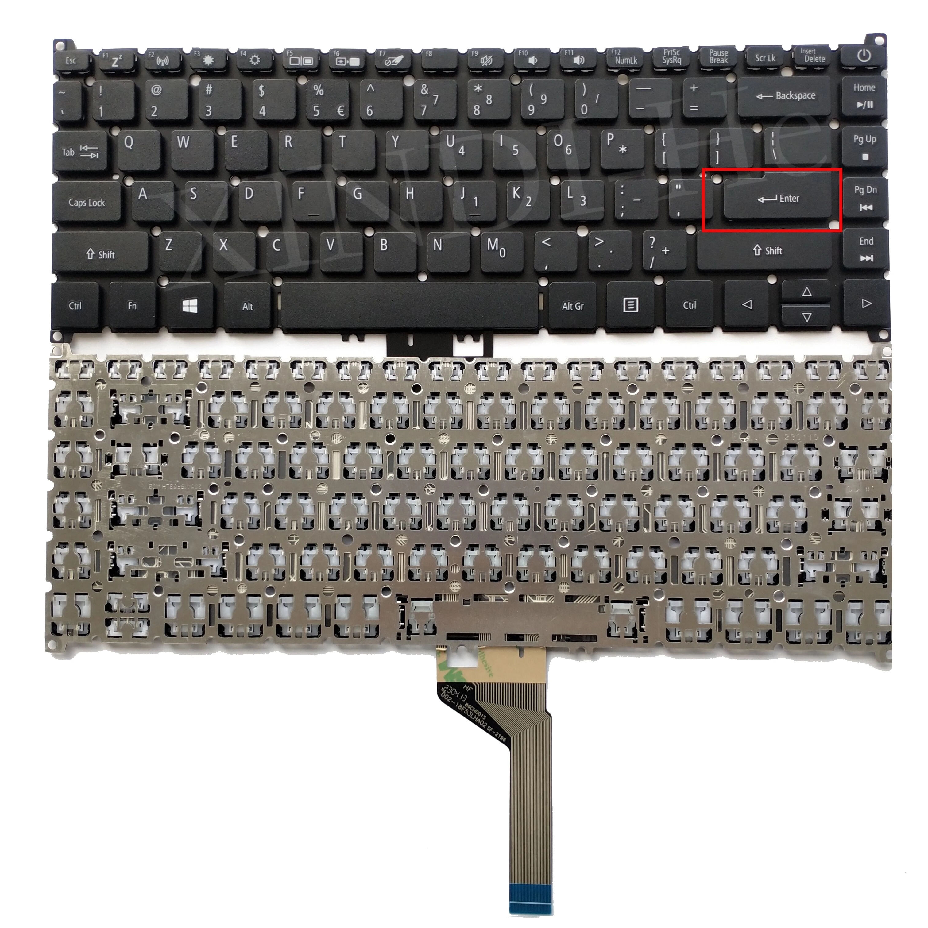 US English Laptop Keyboard for for Acer Swift 5 SF515 SF515-51 SF515-51T SF515-51T-73TY Black Non-Backlit