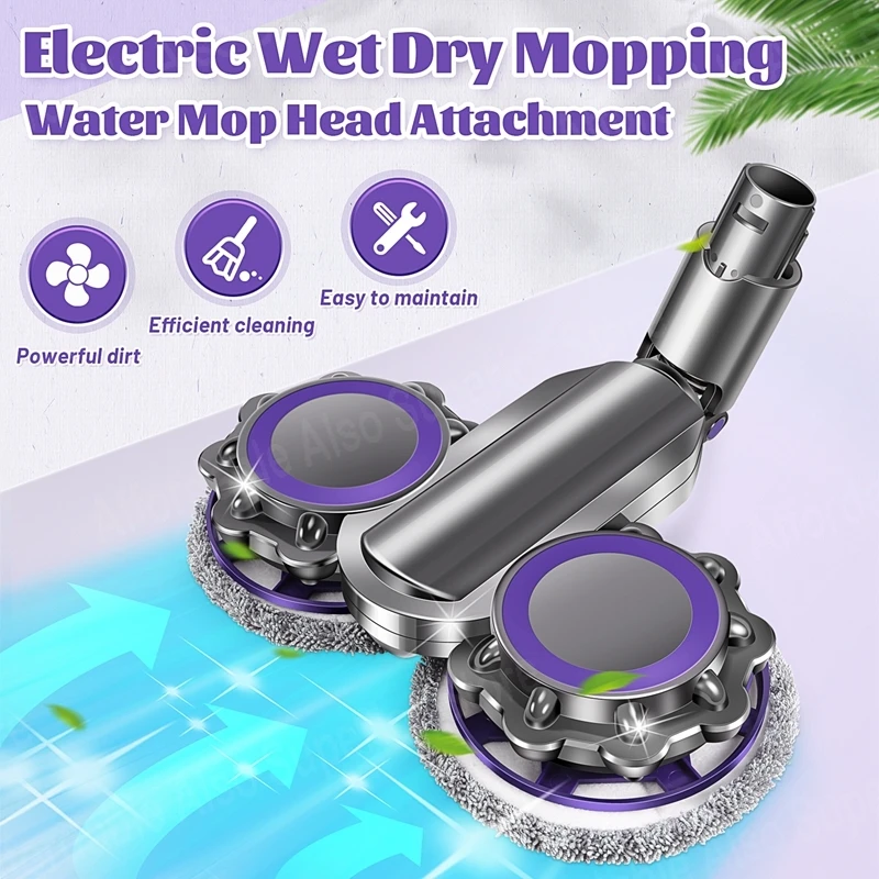 Electric Wet Dry Mopping Water Mop Head Attachment Compatible For DS Vacuum Cleaner V6 Dc58/Dc59/Dc62 Model