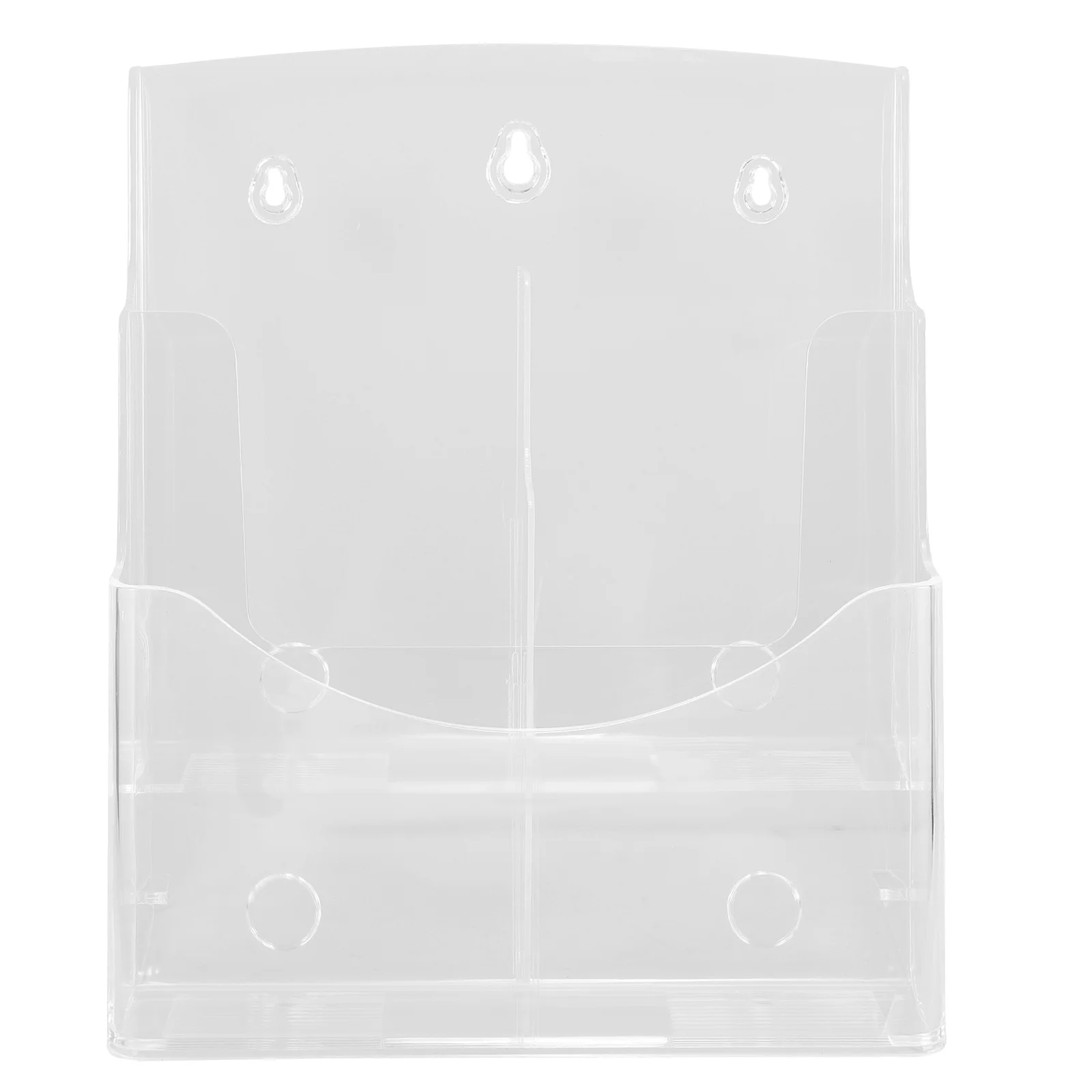 

Multi-Layer A4 Transparent Acrylic Desktop File Stand Office Literature Organizer Magazine Holder Vertical File Folder Storage