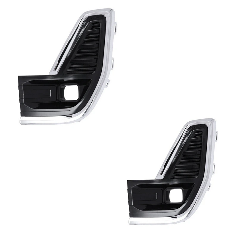 Front Fog Light Trim Cover Lamp Bezel For Chevrolet GMC Acadia 2020-2022 Chrome Fog Lamp Frame