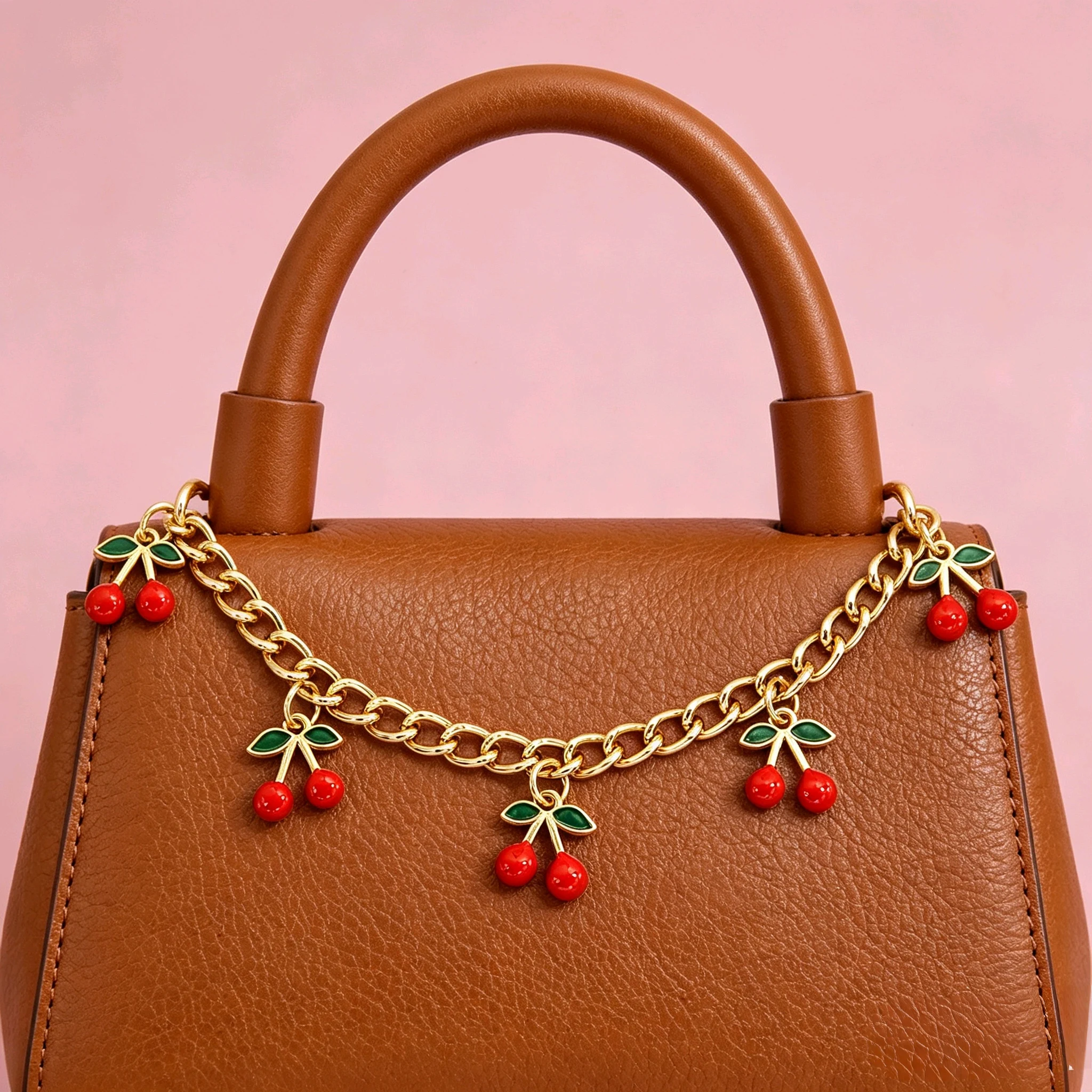 Bags Charms Cherry Pendant Zinc Alloy Pants Chain Clothing Chain Bag Decoration Handbag Handle Sweet DIY Personality Bag Chain