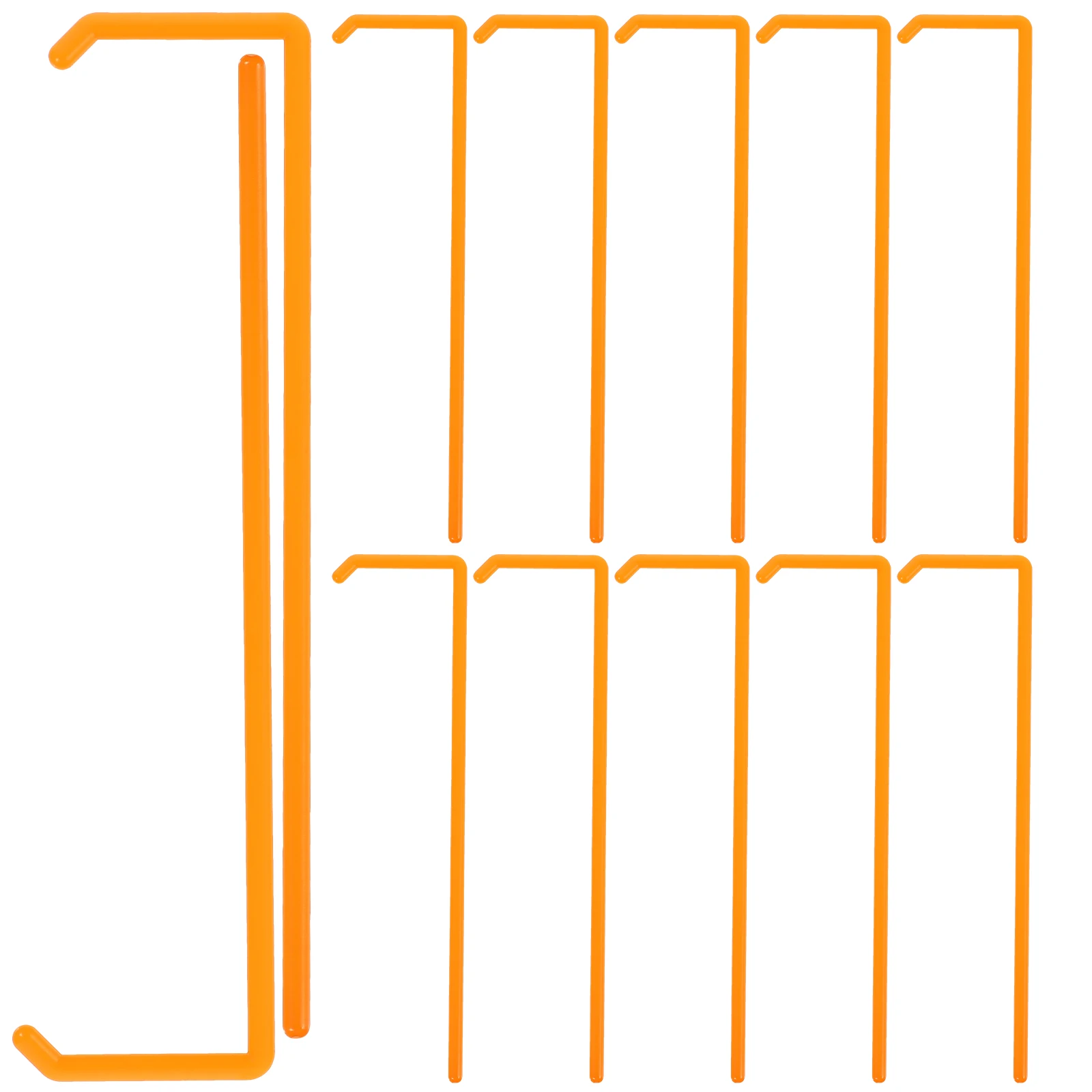 

20 Pcs Coating Rod Scraper Laboratory Spreading Tool Cell L-shaped Spreader Sticks Push Plate Accessories Teaching Yellow for