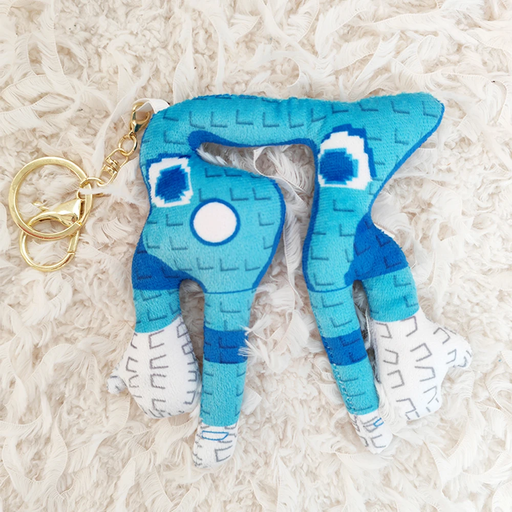 12 cm STEAL A BRAINROT blauw 67 sahur knuffel schattig nr. 67-sleutelhangerhanger poppenspel rondom blauw nr. 67 speelgoed verjaardagscadeaus