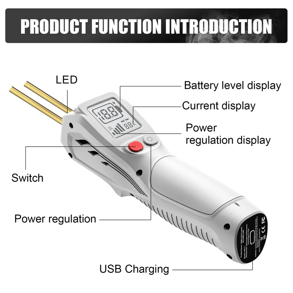 

Popular_Handheld Wireless Charging Plastic Welding Tool White