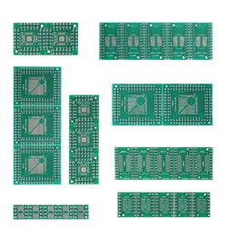 30PCS/Set 6 types PCB Board Kit diy electronic Assorted SMT to DIP Adapter Converter Board Set FQFP32, QFN48, SOP8/16/24/28 PCB