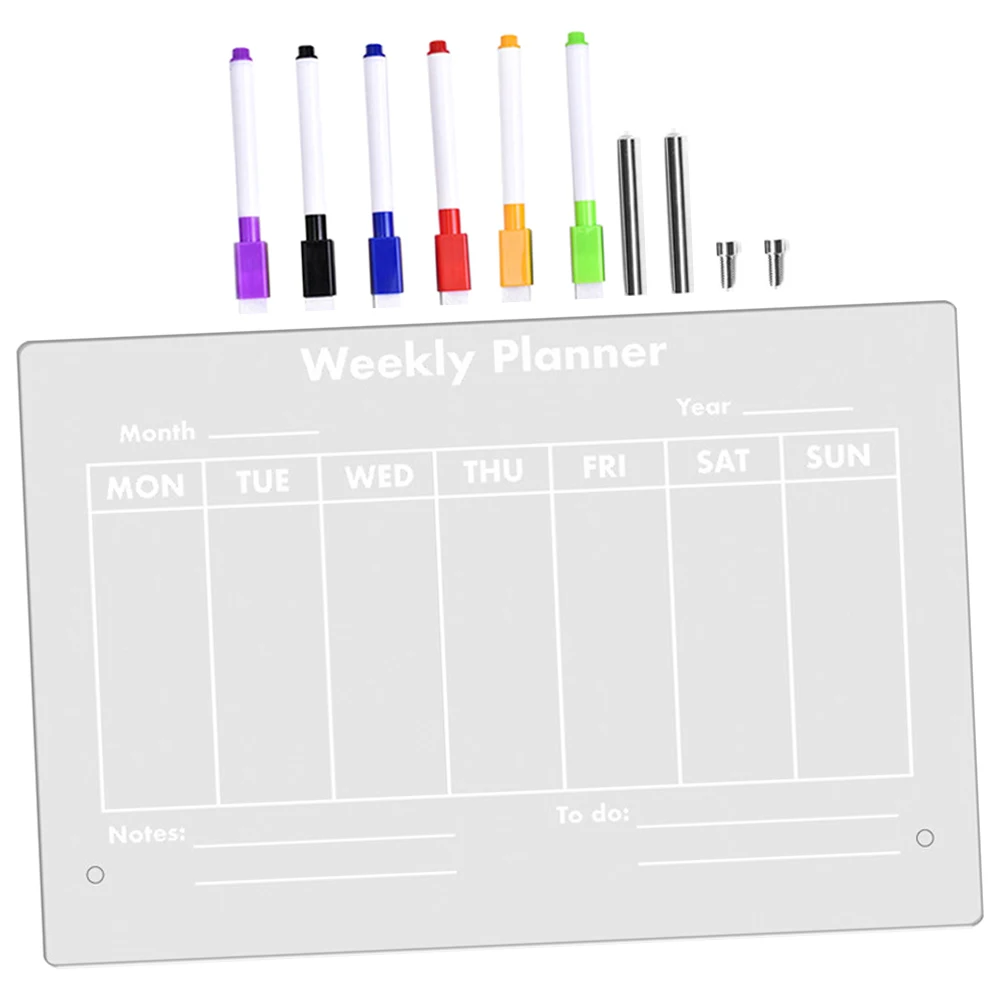 

Acrylic Memo Board Transparent Writing Board Desk Accessories Home Office Supplies Students Painting Practical