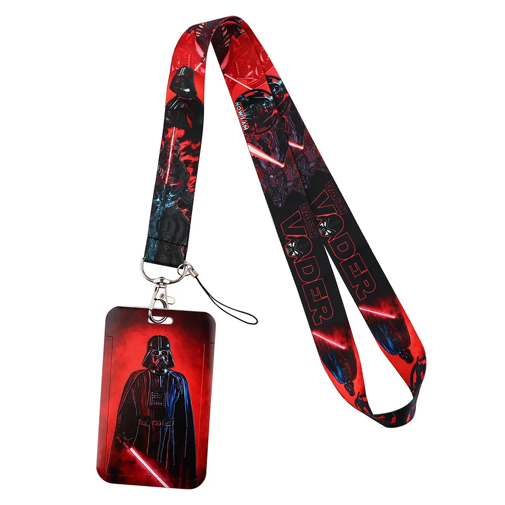 Star Wars Super Hero Retro Style Credential Holder Flowers Lanyards for Key Neck Strap For Card Badge Gym Keychain Keyring Gifts