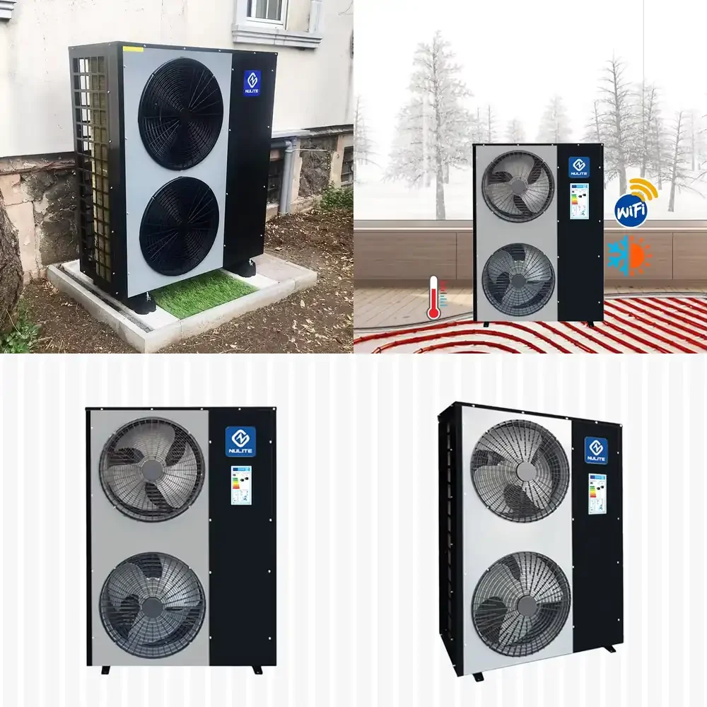 Factory 28kw 30kw 40KW single block dc inverter heat pump water heater and heating device wifi heat pump