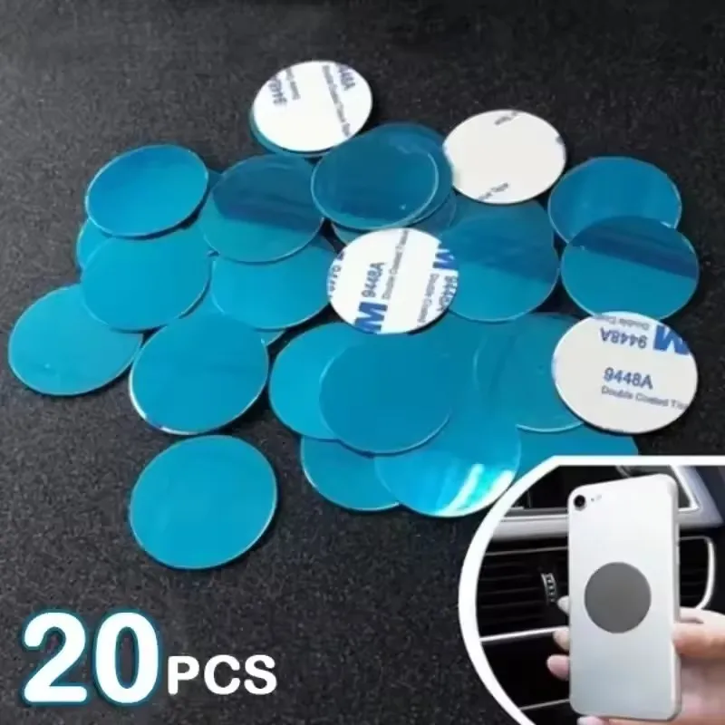 1/50Pcs Ultra Thin Metal Plate Stickers For Magnetic Car Phone Holder Universal Iron Sheet Sticker Phone Magnet Mount Disk