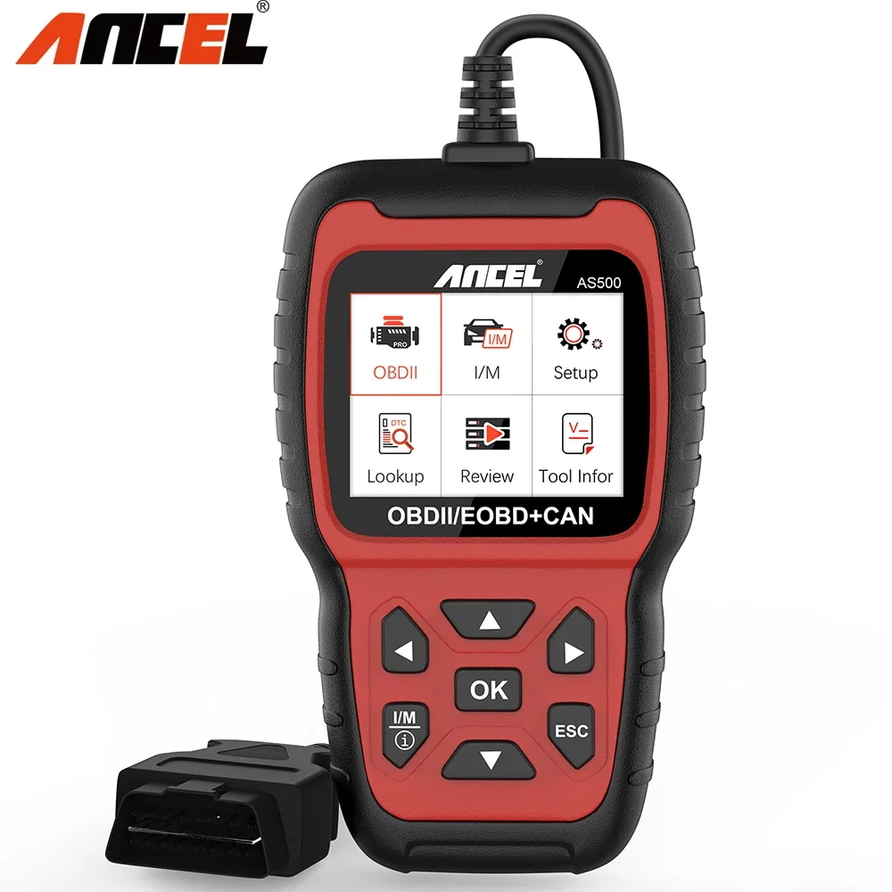 Ancel AS500 Xe OBD2 Máy Quét Ô Tô Mã Động Cơ Kiểm Tra Giá Rẻ Cập Nhật OBD OBD2 Ô Tô Máy Quét Xe Công Cụ Chẩn Đoán