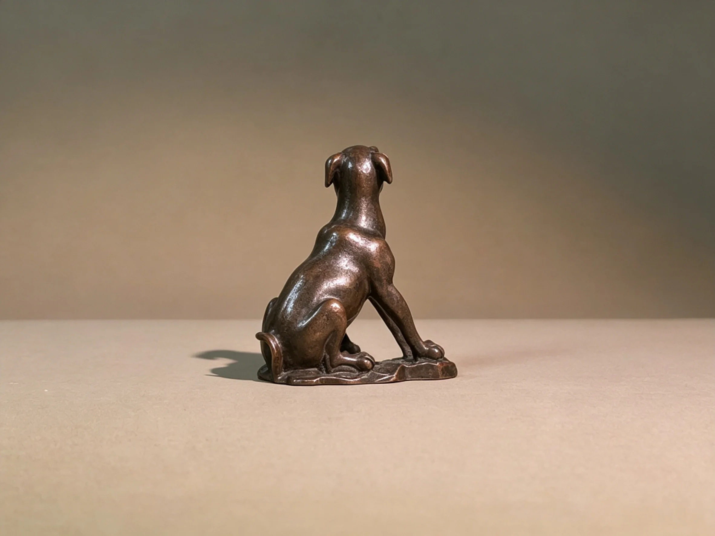 Vintage Pure Copper Rat Figurine of the Chinese Zodiac, Desktop Ornament for Home Decor