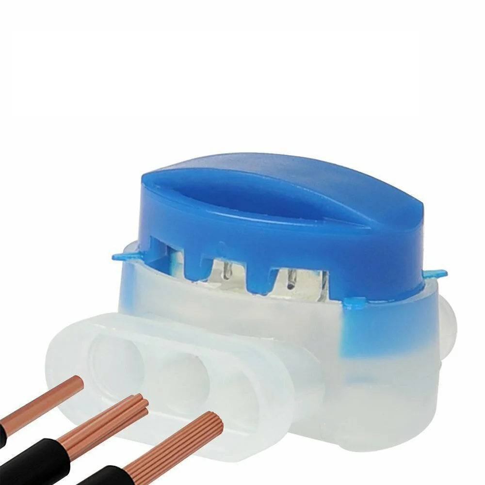 5Pcs Wire Electrical Data Communication Cable Waterproof Connector Terminal Block Water Moisture Resistance with Resin Conector