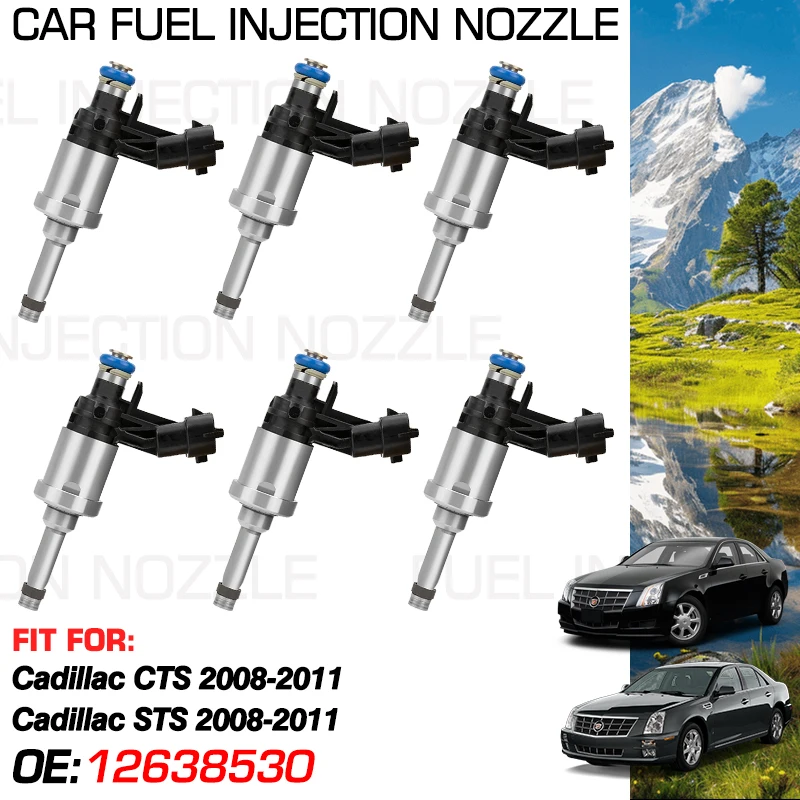 

12638530 12632255 0261500114 for Cadillac CTS 2008-2011 Cadillac STS 2008-2011 Accessorie 1x Car Fuel Injectors Nozzle Injection