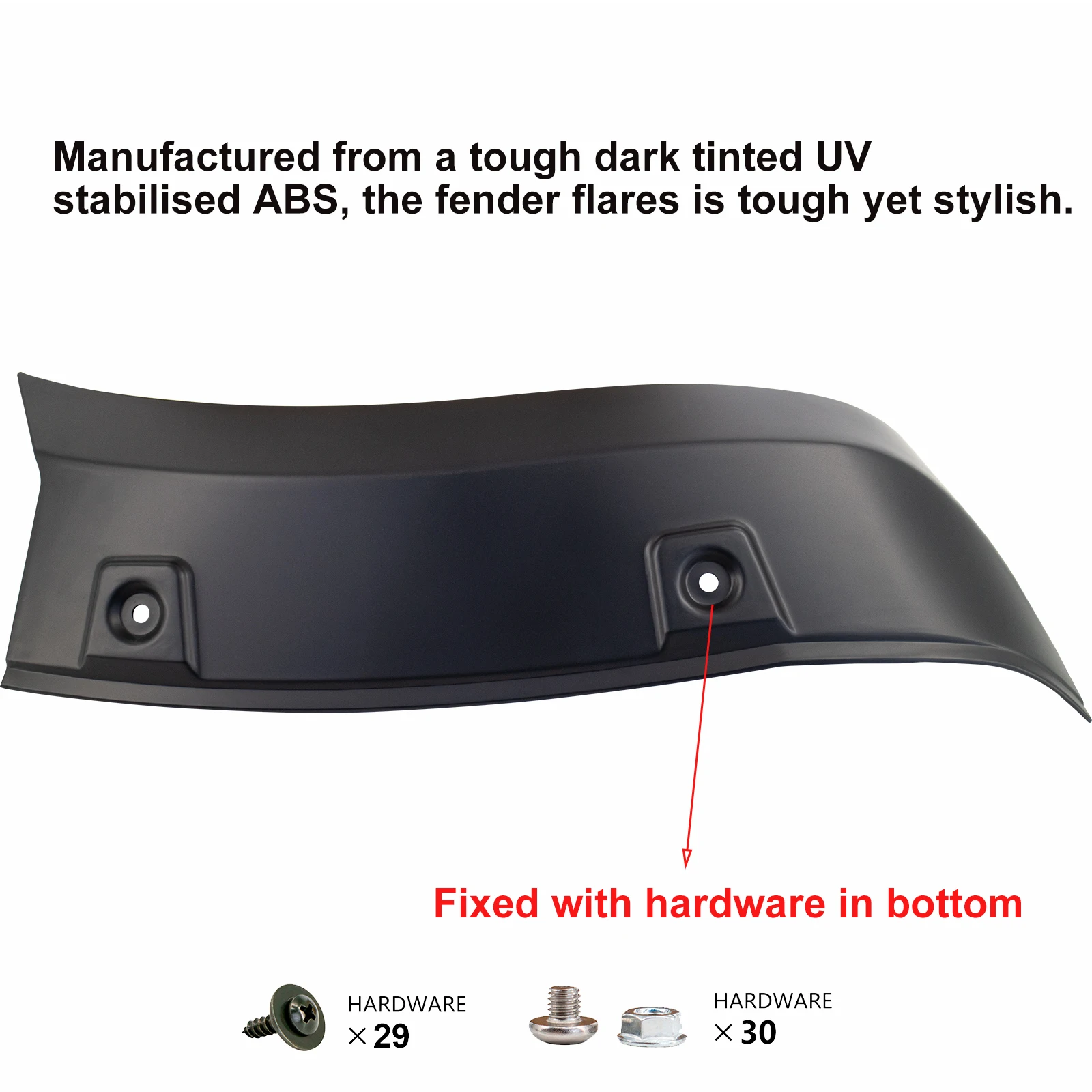 OEM Style Fender Flares Wheel Arch Kits For Isuzu D-max 2020-2023 Double Cabin Models Protector Mudguard 4X4 Car Accessories 6PC