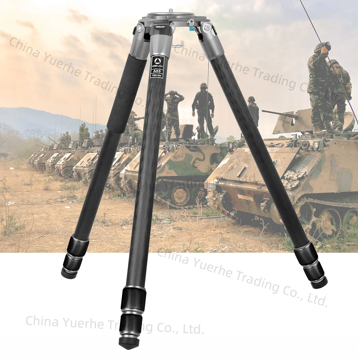 

KINGJOY A85 Professional Carbon Fiber Tripod with Ball Head Mini Tripod Shooting Tripod for Hunting
