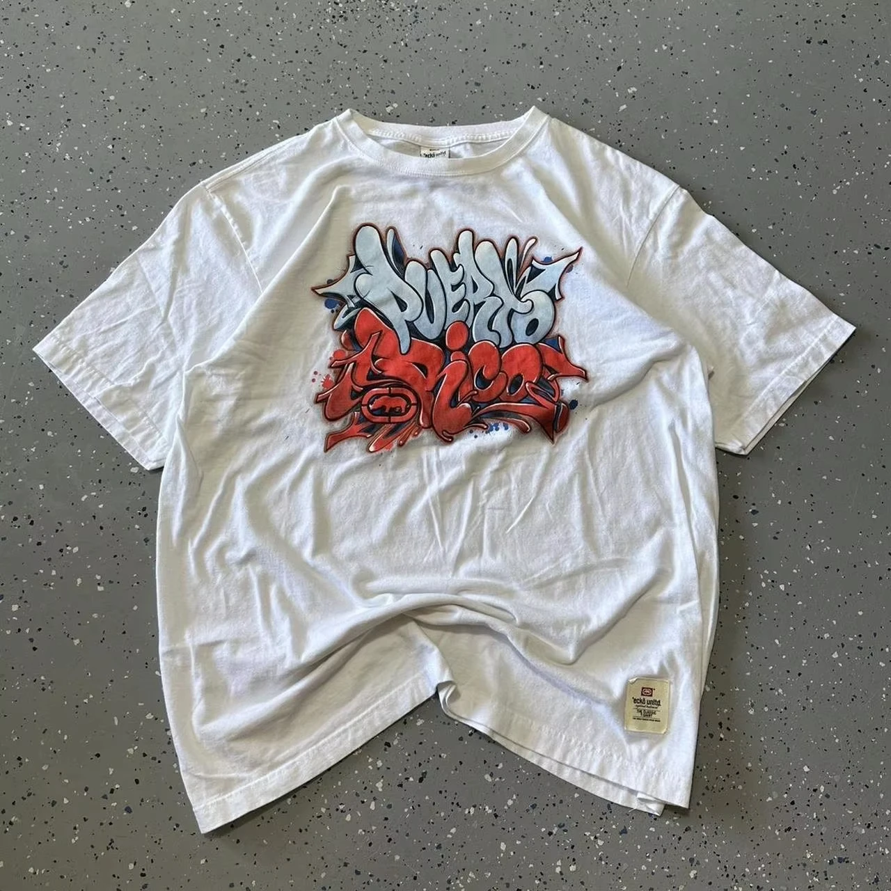 

Футболка оверсайз Y2K ECKO UNLTD в стиле ретро, хлопковая, с коротким рукавом, с готическим принтом, уличная мода Харадзюку, унисекс