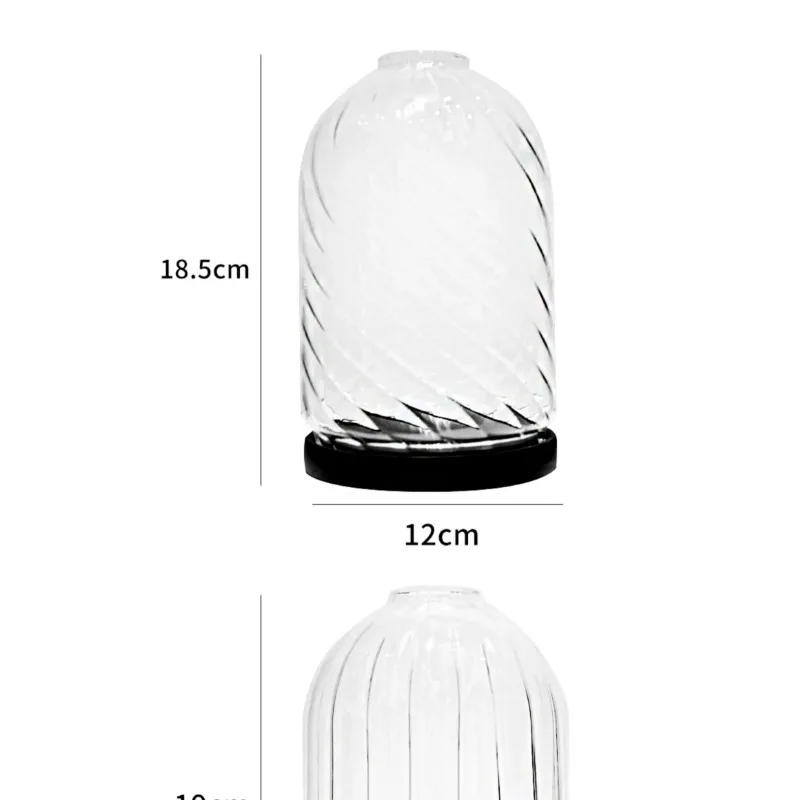 Scented Candle Dustproof Windproof Glass Cover Candle Holder Heat-resistant Home Ornament
