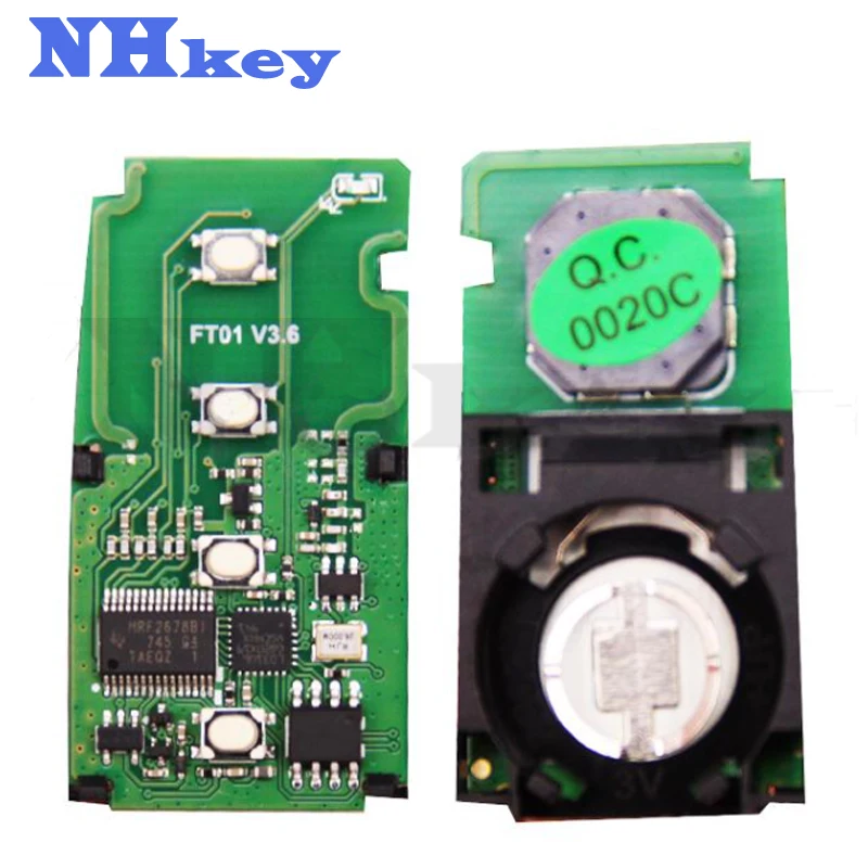 NHKEY  MDL BA7EQ For Toyota Auris 2014 2015 2016 2017 2018 433Mhz 434 MHz 0101 Board Keyless Proximity Smart Car Key