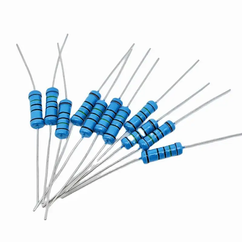 20pcs 2W Metal Film Resistor 2W 1% 0R - 2.2M 0 2.2 10 100 120 150 220 270 330 390 470 1K 2.2K 4.7K 10K 15K 100K 470K 1M ohm